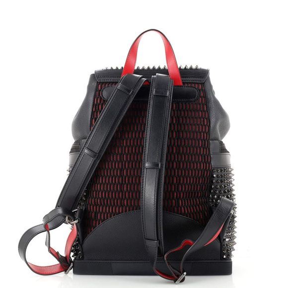 Christian Louboutin Explorafunk Backpack Spiked Leather Black - Picture 4 of 8